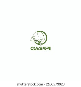 Chameleon logo design. Lizard animal, Exotic animal, Chameleon logo template. Creative chameleon logo icon design