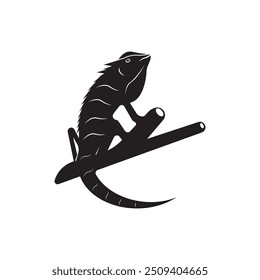 Chameleon Logo Design. Simple and Modern. Vector illustration