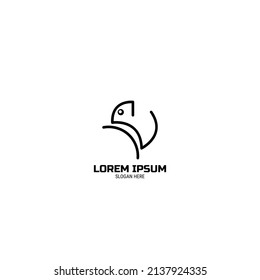 Chameleon Logo Design simple for your project