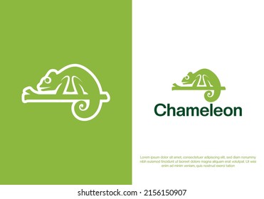 diseño del logotipo de camaleón. plantilla de logotipo