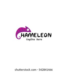 Chameleon logo design template