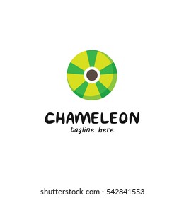Chameleon logo design template