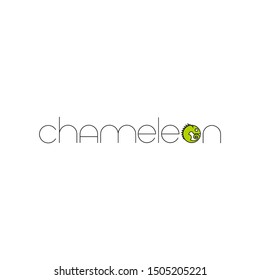 Chameleon Logo Design template. Vector illustration.  