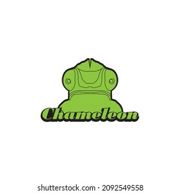 Chameleon logo design template. Vector illustration
