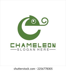 Chameleon logo design template. Vector illustration