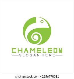 Designvorlage für Chameleon-Logo. Vektorgrafik