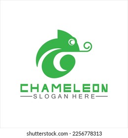 Chameleon logo design template. Vector illustration