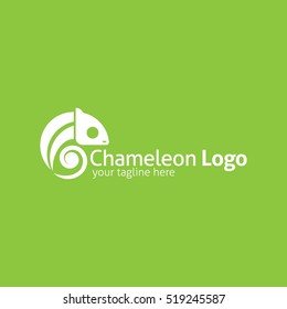 Chameleon logo design template. Vector illustration