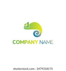 chameleon logo design. A logo that is suitable for a company logo.