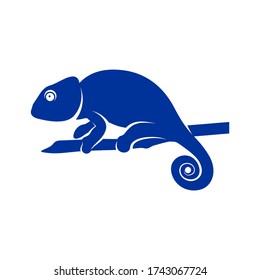 Chameleon logo design vector. Icon Symbol. Template Illustration