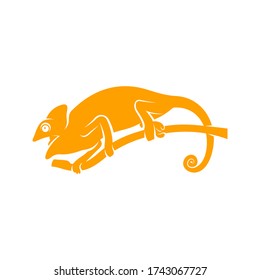 Chameleon logo design vector. Icon Symbol. Template Illustration