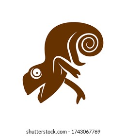 Chameleon logo design vector. Icon Symbol. Template Illustration