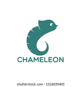 chameleon logo Design Vector illustration 