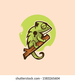 Chameleon Logo Graphic design illustration for your Brand