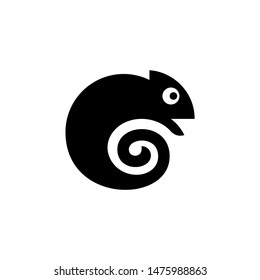 Chameleon Logo. Icon design. Template elements