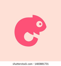 Chameleon Logo. Icon design. Template elements