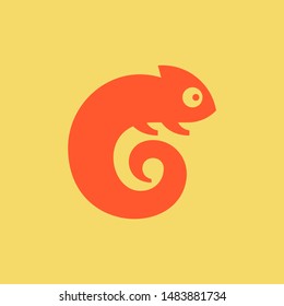 Chameleon Logo. Icon design. Template elements