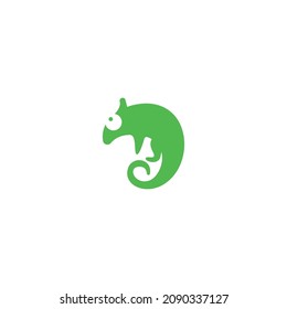 Chameleon logo icon design template illustration vector