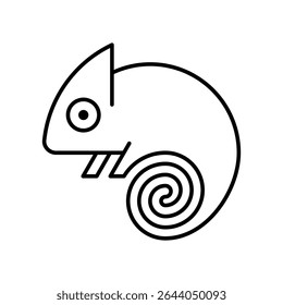 Logo Chameleon. Design de ícones. Elementos do modelo