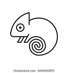 Logo Chameleon. Design de ícones. Elementos do modelo