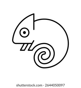 Logo Chameleon. Design de ícones. Elementos do modelo