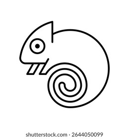 Logo Chameleon. Design de ícones. Elementos do modelo
