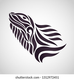 Chameleon logo icon design, vector illustration