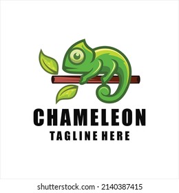 Chameleon Logo professional and cute