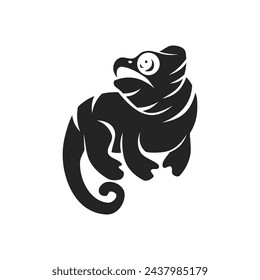 Plantilla de logotipo de camaleón aislado. Identidad de marca. Icono Abstracto Vector gráfico