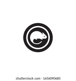 Diseño de icono vectorial de plantilla de logotipo Chameleon