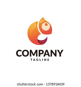 Chameleon logo vector
