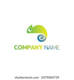 Chameleon logo vector. Suitable for a company logo or as an application icon.