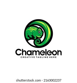 Ilustración vectorial del logotipo de mascota Chameleon 