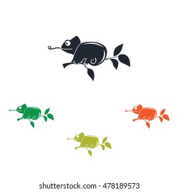 Chameleon on the branch icon