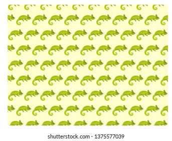 chameleon on a color background vector