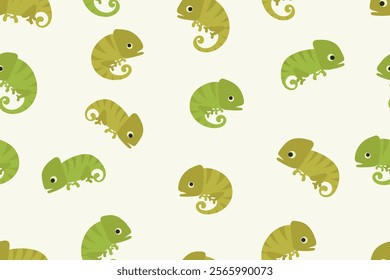 chameleon pattern in flat vector,background,wrapper,fabric,cover,wallpaper,etc