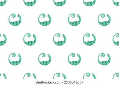 Chameleon seamless pattern background template