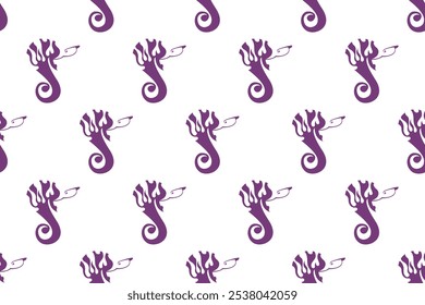 Chameleon seamless pattern background template