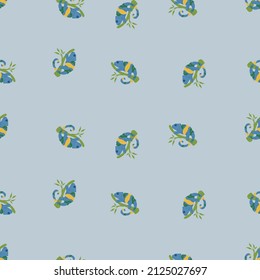 Chameleon seamless pattern. Background of tropical lizard. Repeated texture in doodle style for fabric, wrapping paper, wallpaper, tissue. Vector illustration.