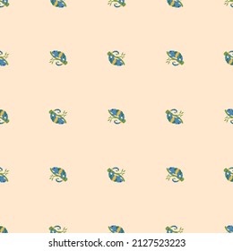 Chameleon seamless pattern. Background of tropical lizard. Repeated texture in doodle style for fabric, wrapping paper, wallpaper, tissue. Vector illustration.