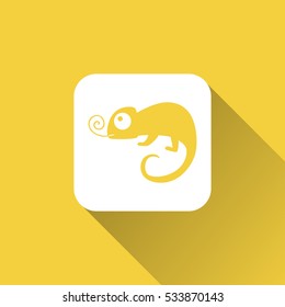chameleon sign. icon design
