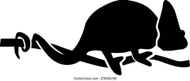 Chameleon Silhouette