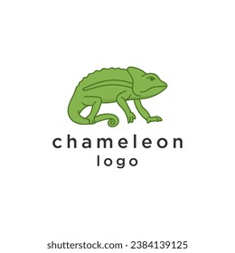 chameleon simple unique animal logo