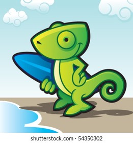 chameleon surfer