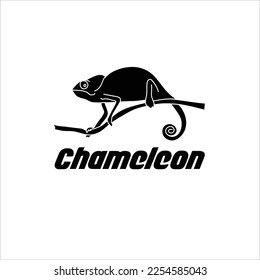 Diseño de iconos de diseño de símbolos Chameleon.  El simbolismo y los significados de Chameleon incluyen la adaptabilidad, el arte, el equilibrio, la transformación, la conciencia psíquica, el espíritu animal
