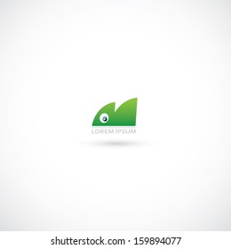 Chameleon symbol - vector illustration