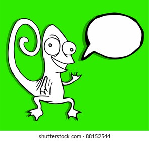 Chameleon talking