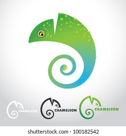 Chameleon - vector illustration