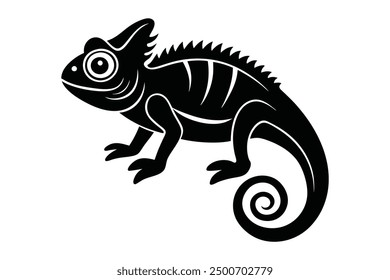 Es Vector camaleón con ilustración 
