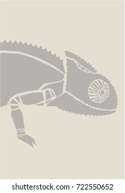 Chameleon vector illustration